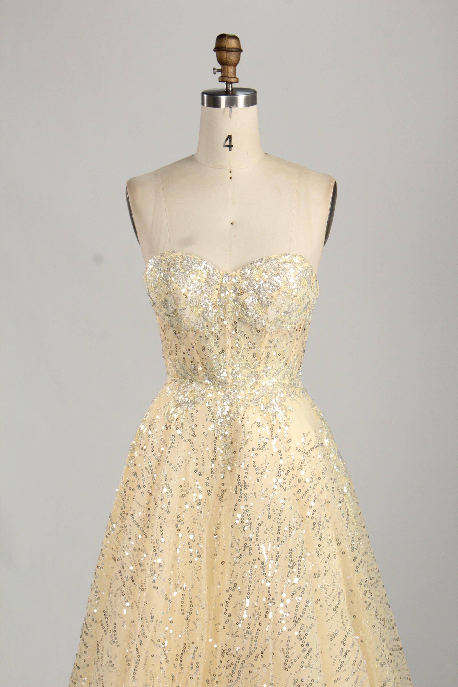 Wholesale Glamorous Sequin Strapless Ball Gown  KS040