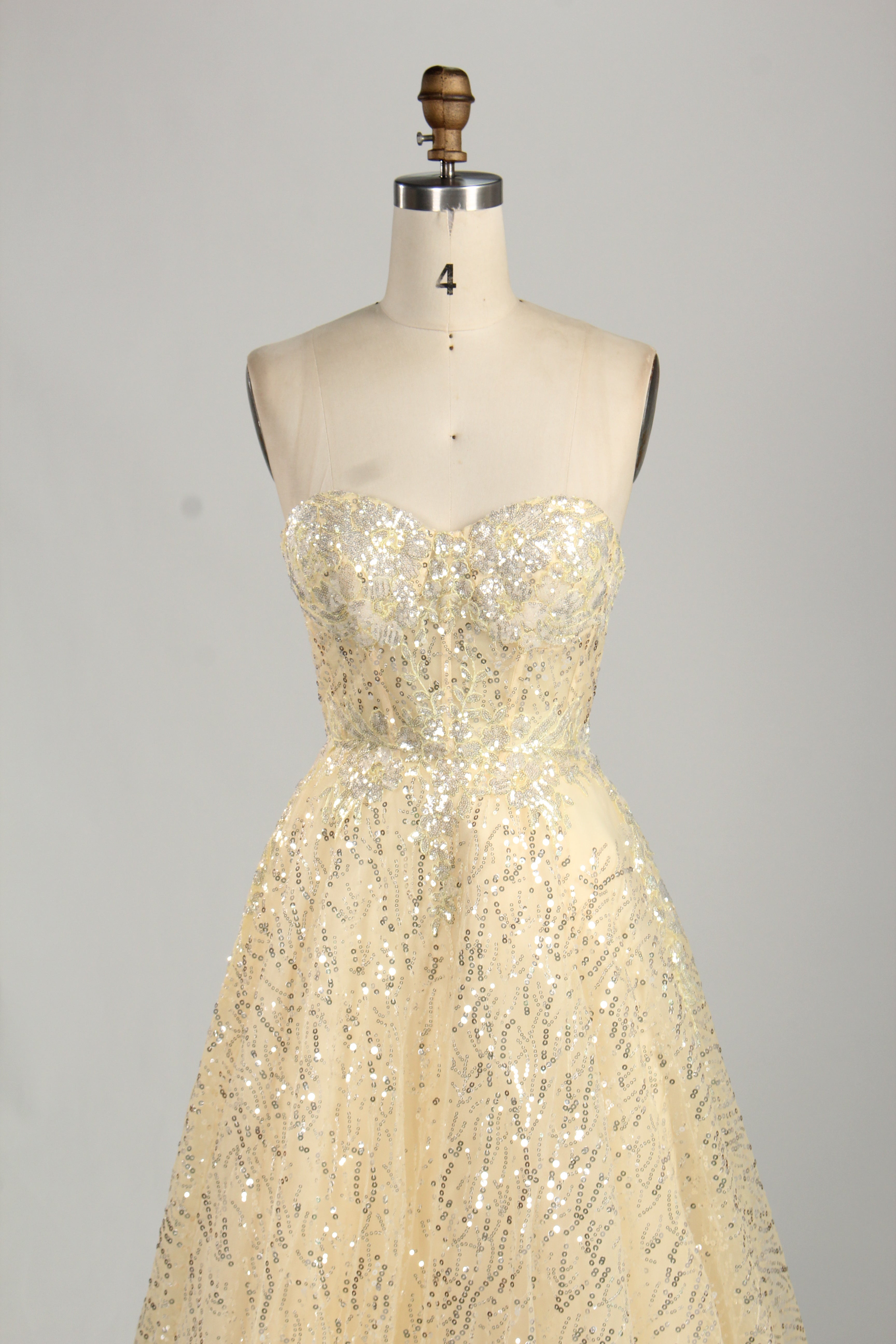 Wholesale Glamorous Sequin Strapless Ball Gown  KS040