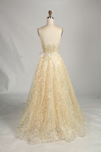 Wholesale Glamorous Sequin Strapless Ball Gown  KS040