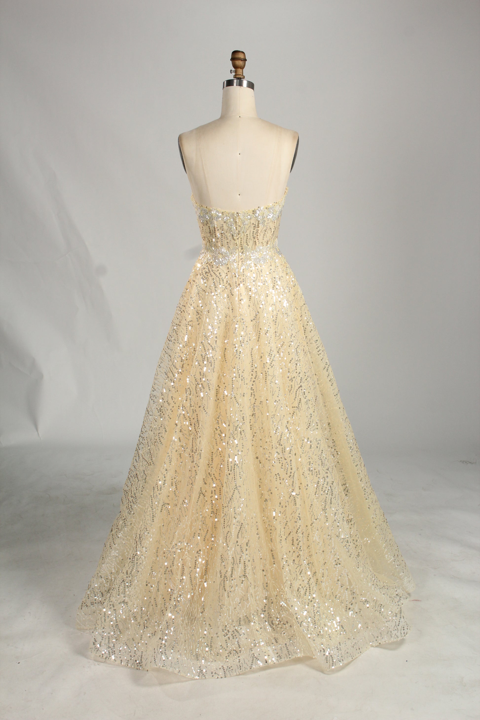 Wholesale Glamorous Sequin Strapless Ball Gown  KS040