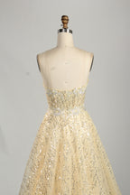 Wholesale Glamorous Sequin Strapless Ball Gown  KS040