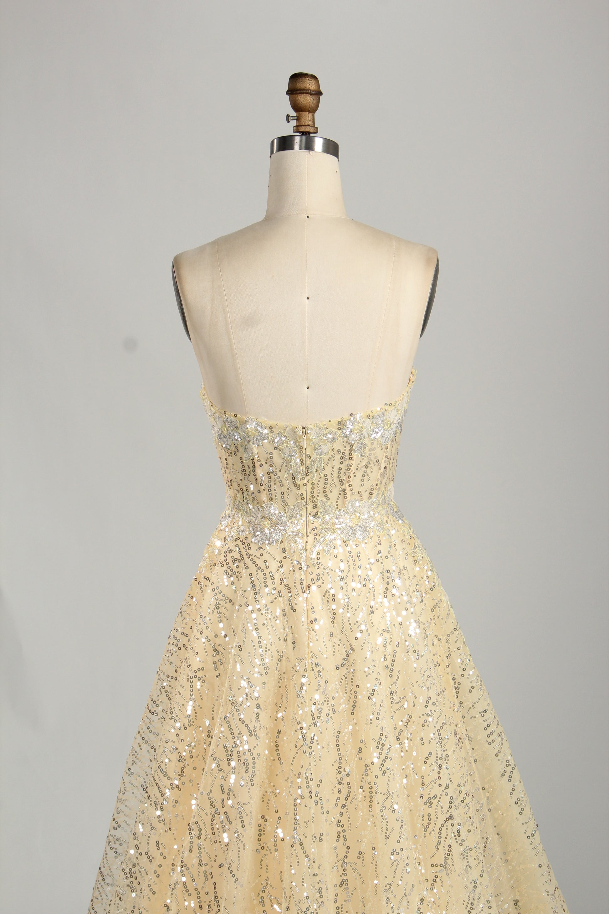 Wholesale Glamorous Sequin Strapless Ball Gown  KS040