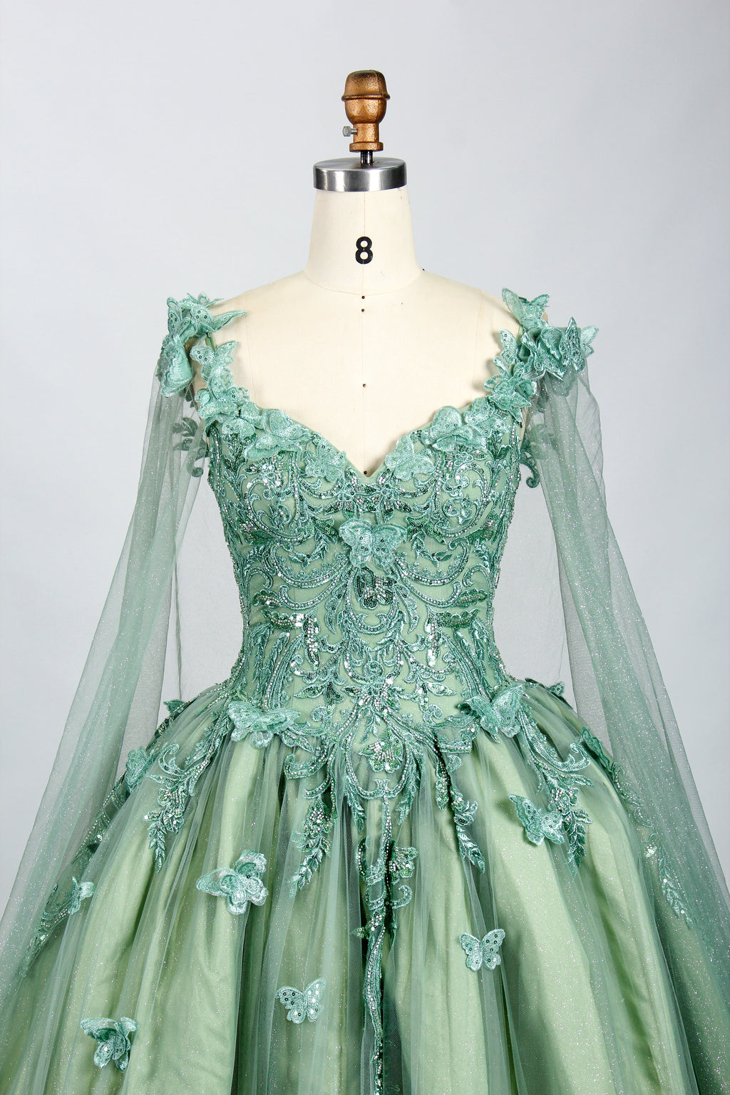 Wholesale Mint Green Quinceanera Ball Gown 3317