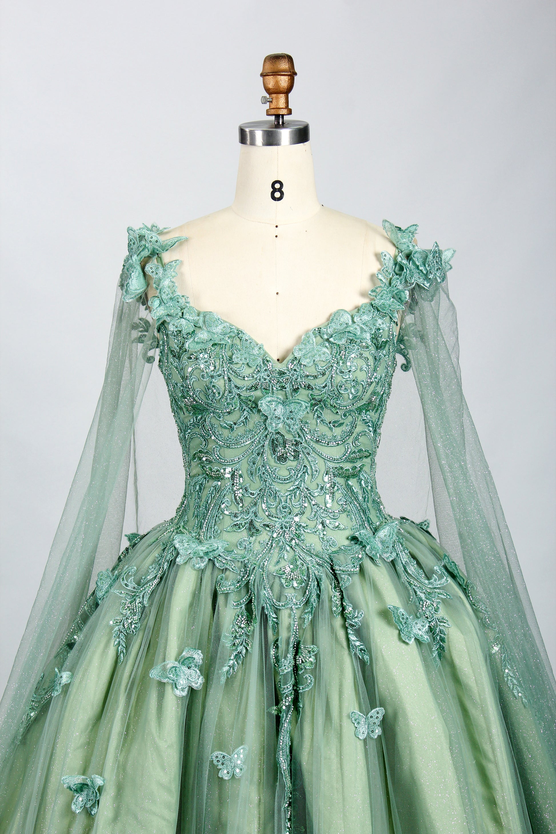 Wholesale Mint Green Quinceanera Ball Gown 3317