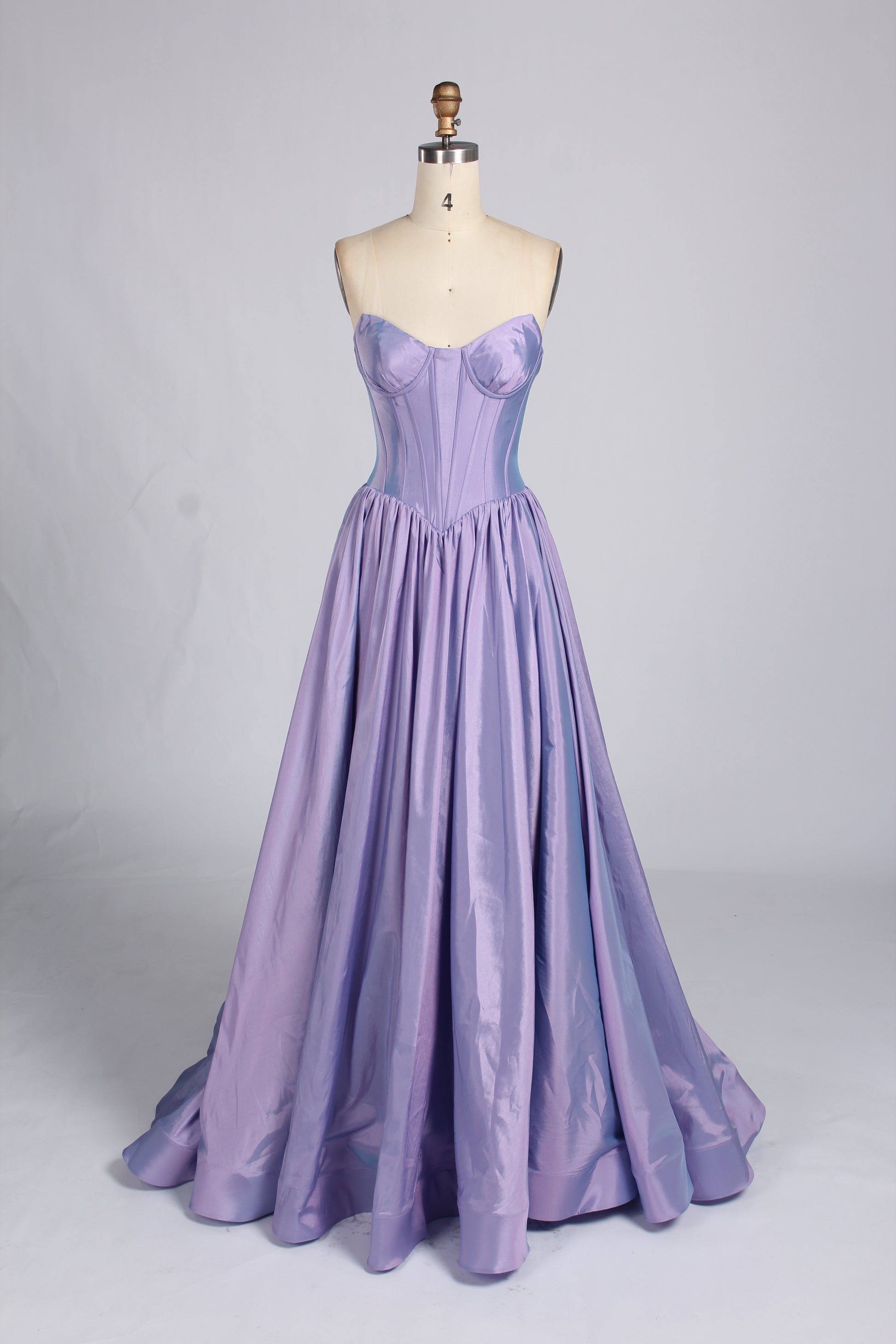 Wholesale Royal Blue Satin Strapless Ball Gown kt1417b