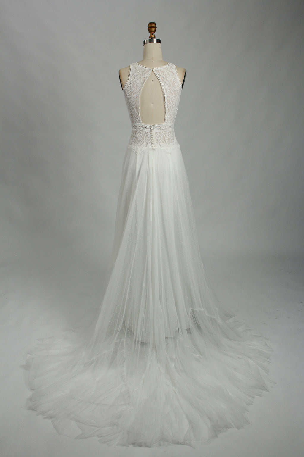 Wholesale Lace - Top Tulle Two - Piece Bridal Gown 32848