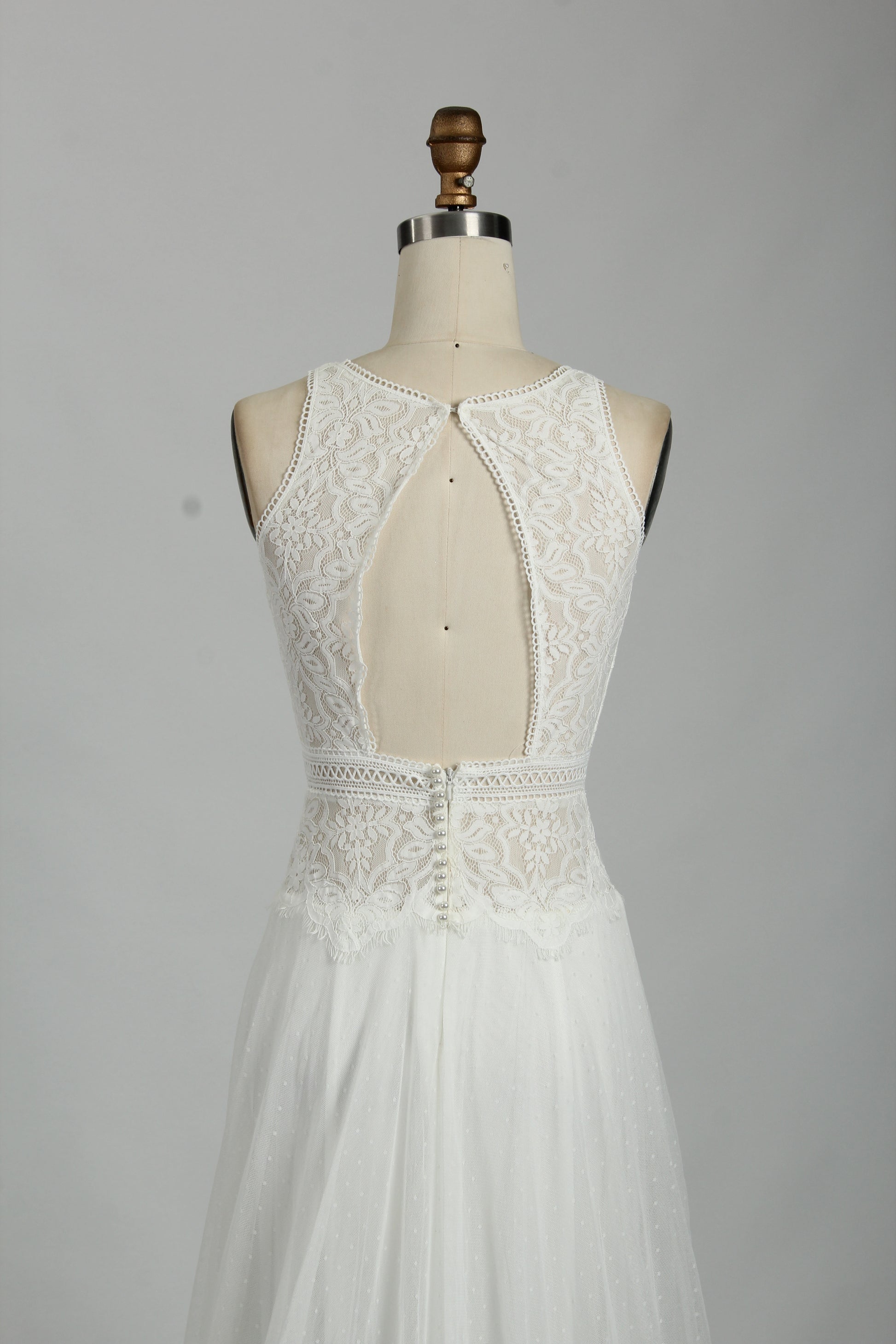 Lace Petal and Tulle Wedding Gown - A Floral Fantasy 32848