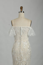 Glamorous Sequined Mermaid Bridal Gown - Sparkle and Elegance 32849