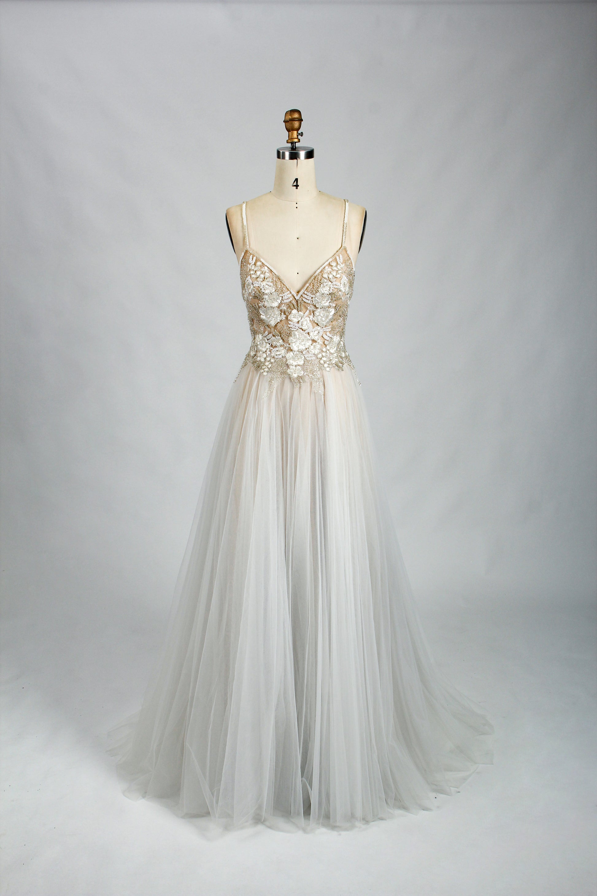 Lace Petal and Tulle Wedding Gown - A Floral Fantasy 32850