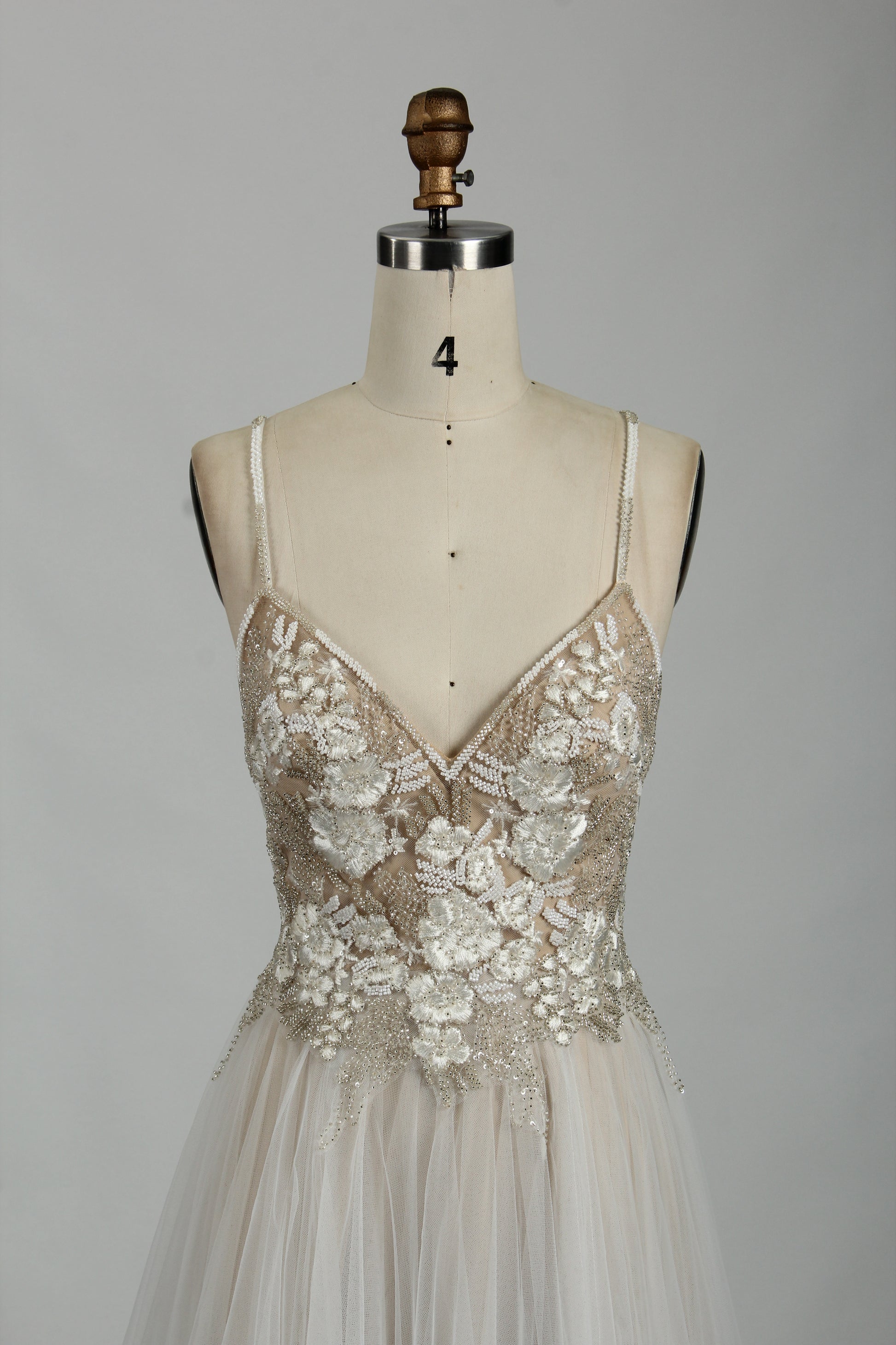 Lace Petal and Tulle Wedding Gown - A Floral Fantasy 32850
