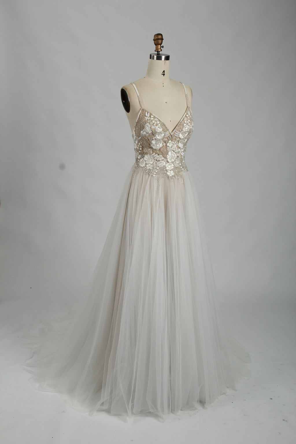 Lace Petal and Tulle Wedding Gown - A Floral Fantasy 32850
