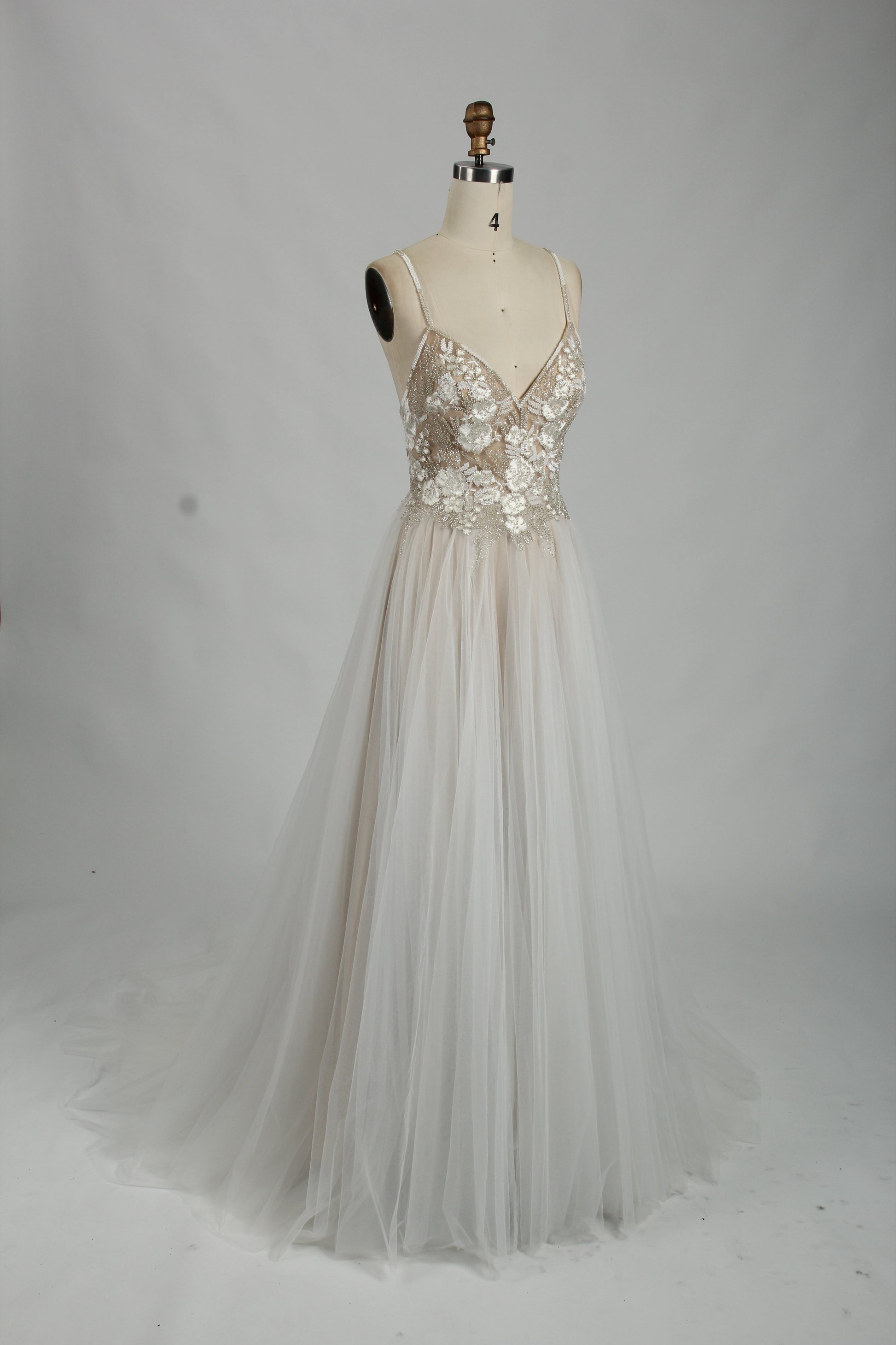 Lace Petal and Tulle Wedding Gown - A Floral Fantasy 32850