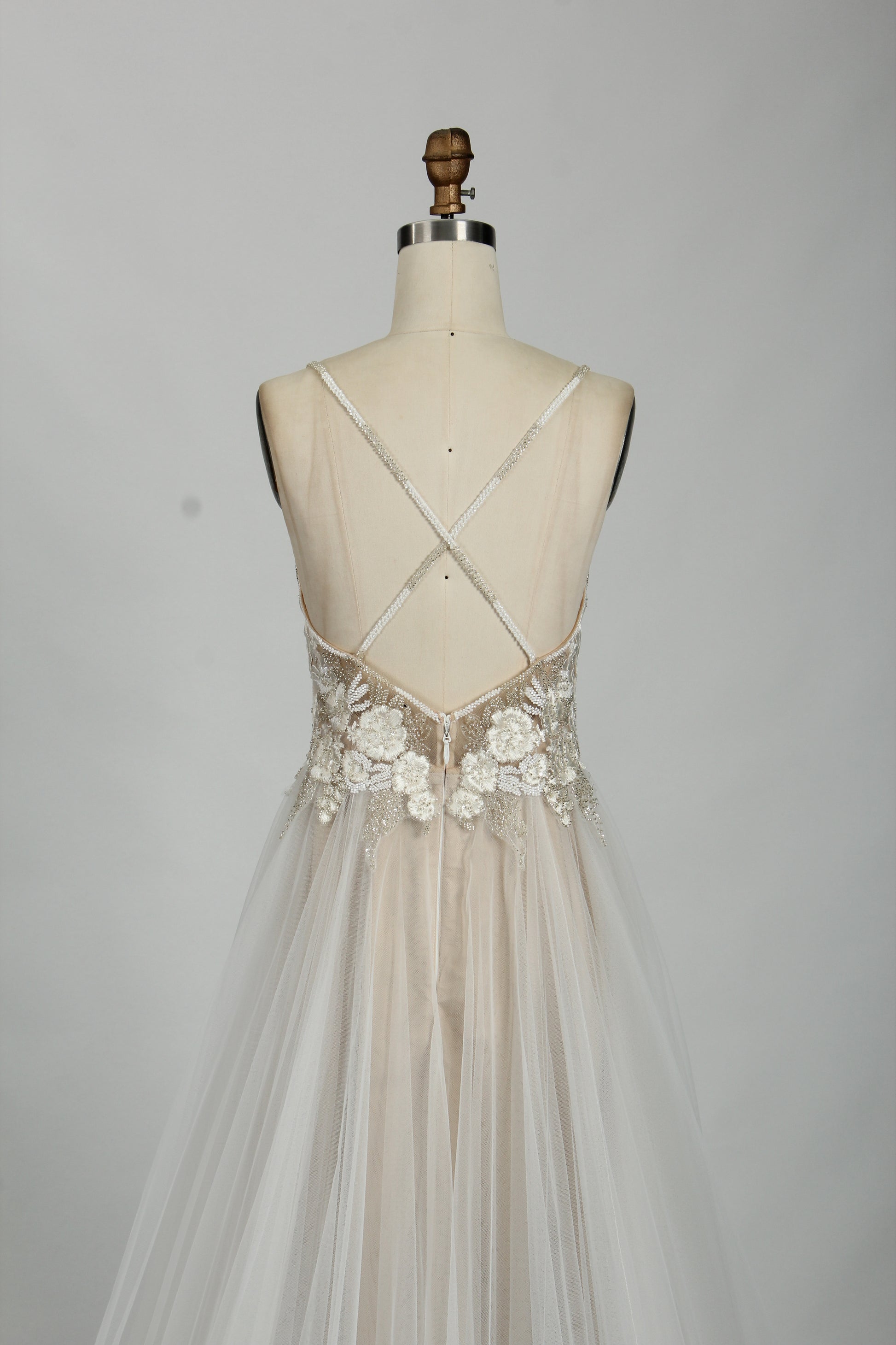 Lace Petal and Tulle Wedding Gown - A Floral Fantasy 32850