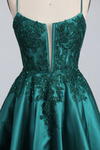 Wholesale Teal Lace Prom Dress with Criss - Cross Back 32785