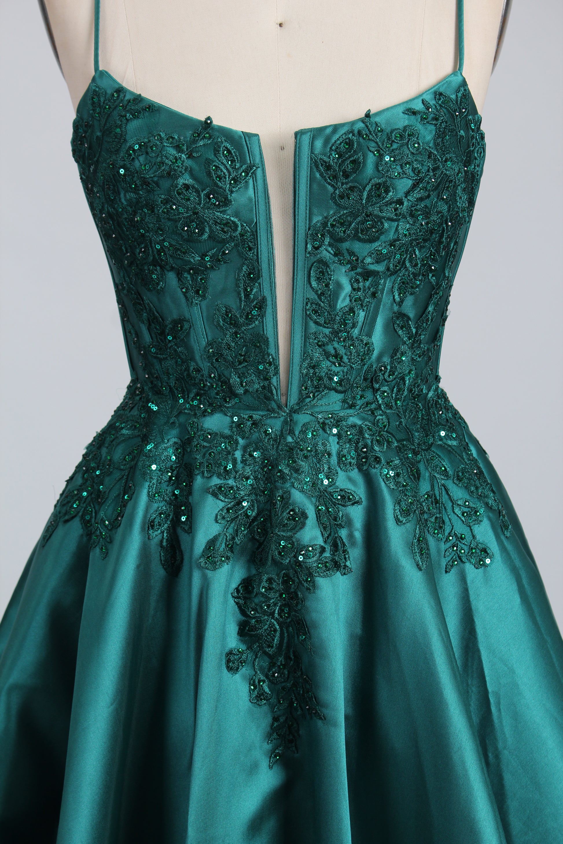 Wholesale Teal Lace Prom Dress with Criss - Cross Back 32785