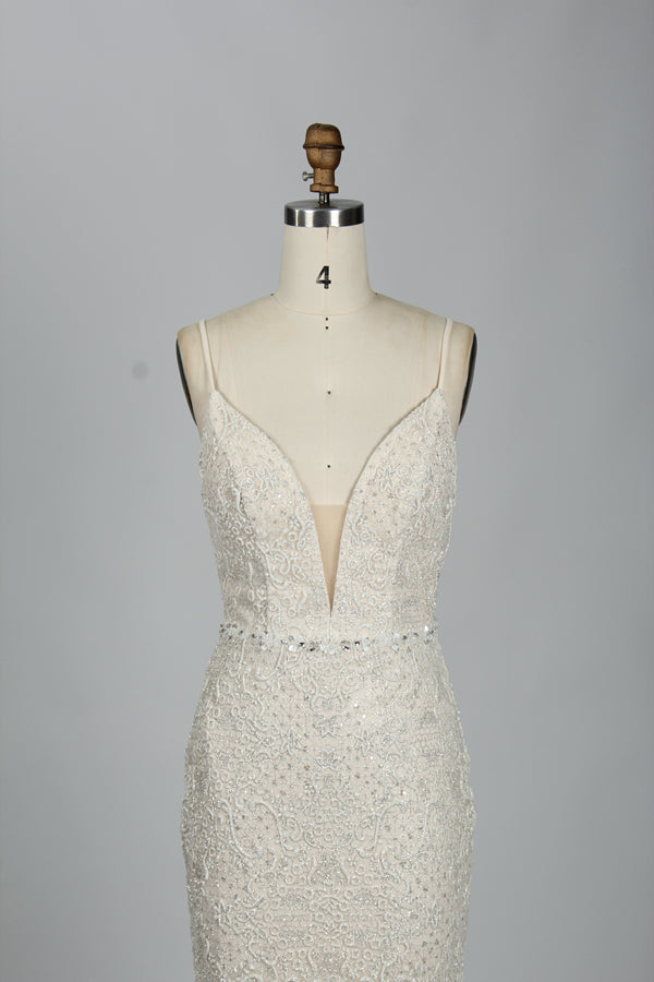 Wholesale Beaded Mermaid Bridal Gown – Tulle Wedding Dress kt1332
