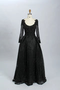 Sophisticated A-Line Mother of the Bride Dress with Long Sleeves MK058