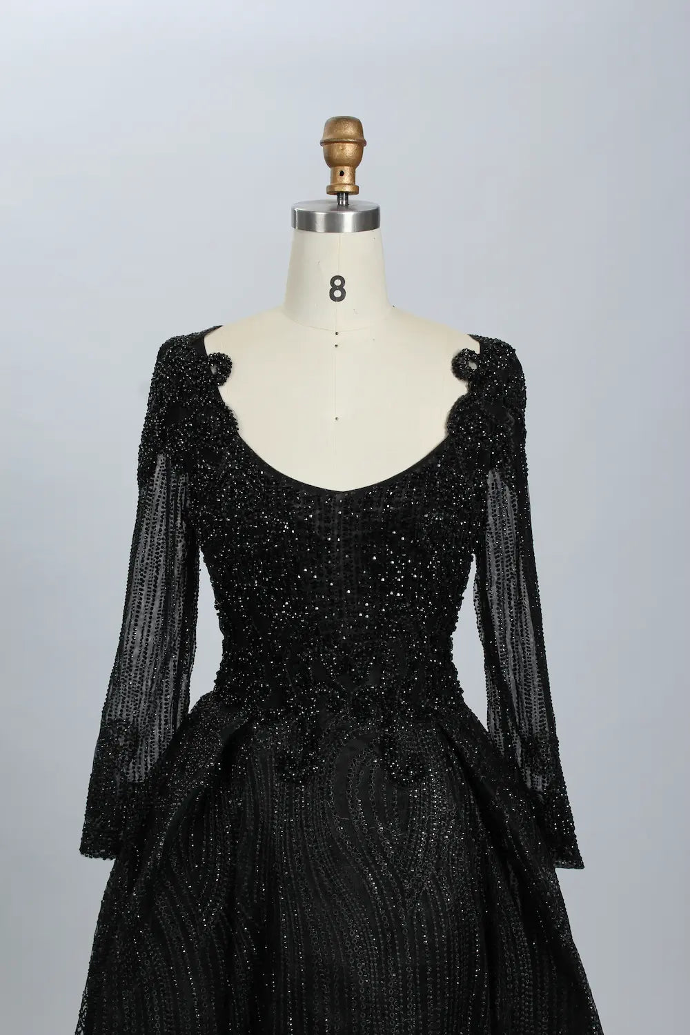 Sophisticated A-Line Mother of the Bride Dress with Long Sleeves MK058
