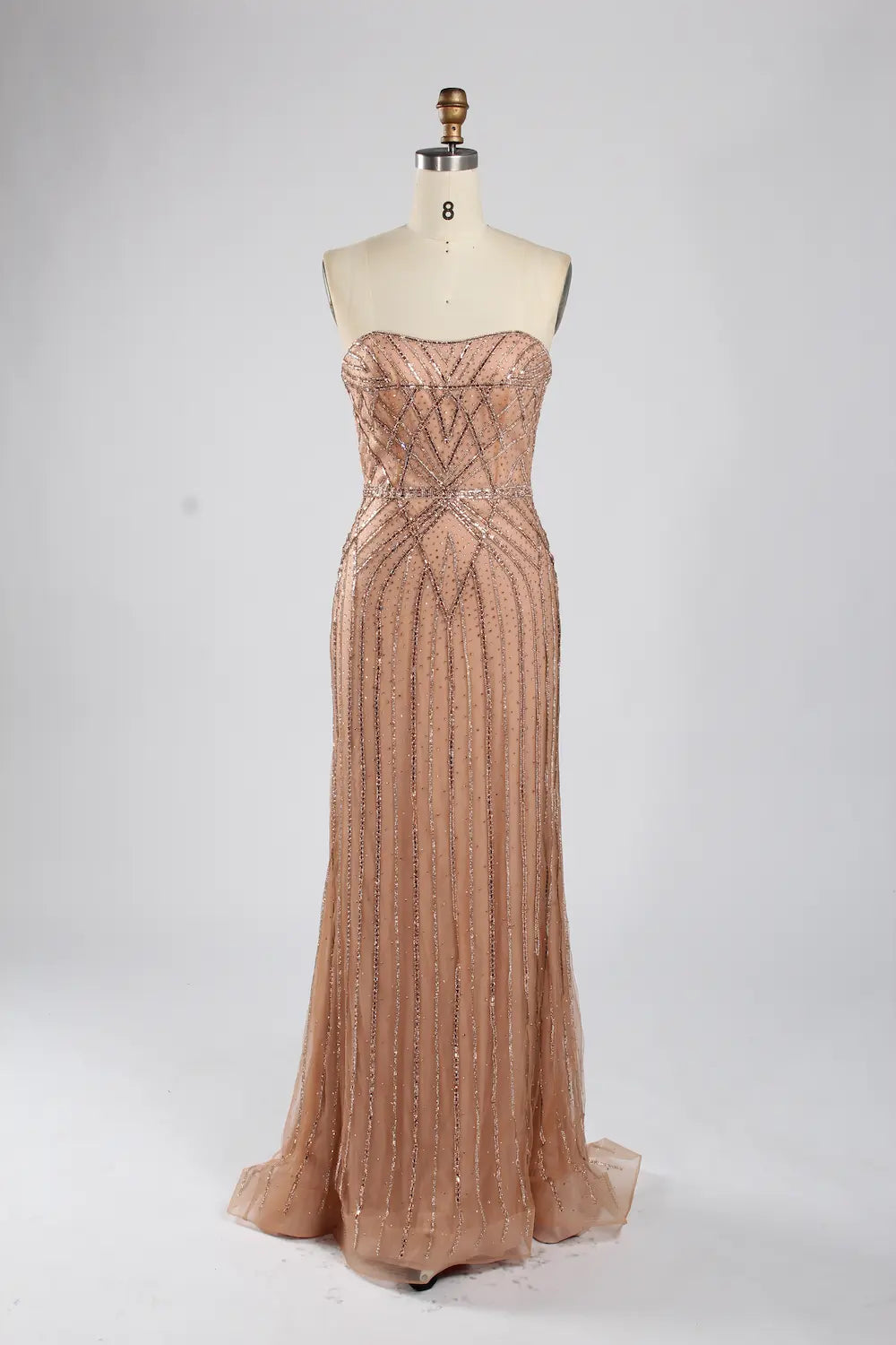 Off-the-Shoulder Beaded Draped Sleeves Mermaid Mother of the Bride Dress KY051