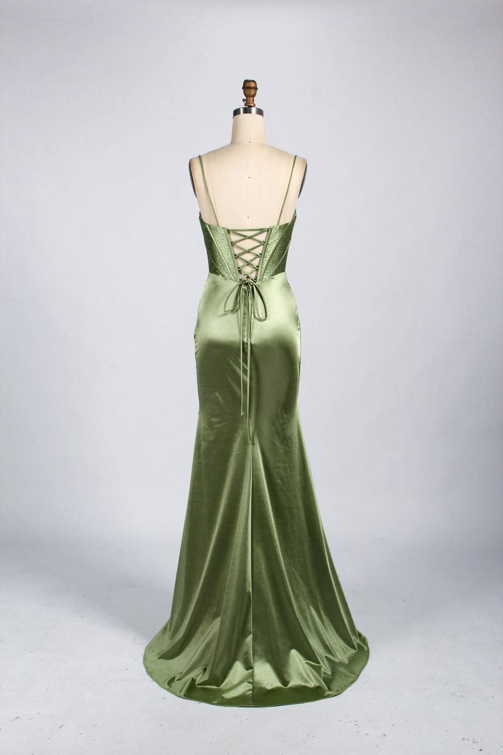 Simple Rhinestone Slit Prom Dress - Wholesale Sexy Chic 33049