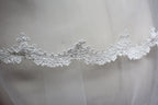 Wholesale Scalloped - Edge Bridal Veil T008