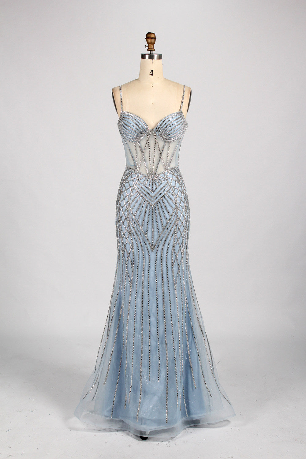 Wholesale Luxurious Glamorous Beaded Mermaid Prom Dress 33054