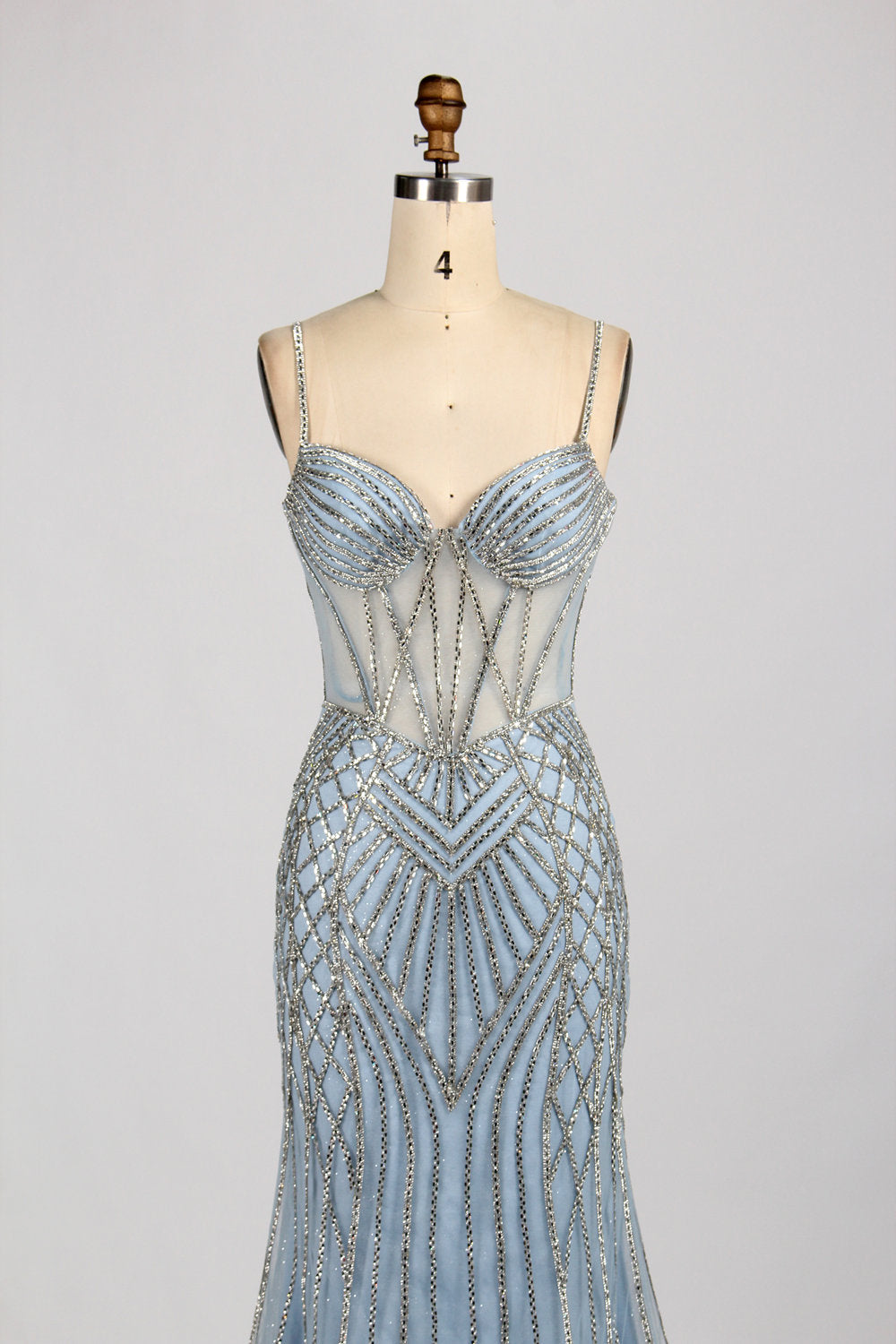 Wholesale Luxurious Glamorous Beaded Mermaid Prom Dress 33054