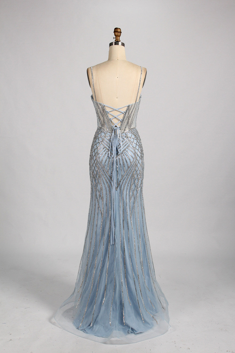 Wholesale Luxurious Glamorous Beaded Mermaid Prom Dress 33054