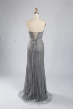 Beaded Floral A-Line Mother of the Bride Dress KS051