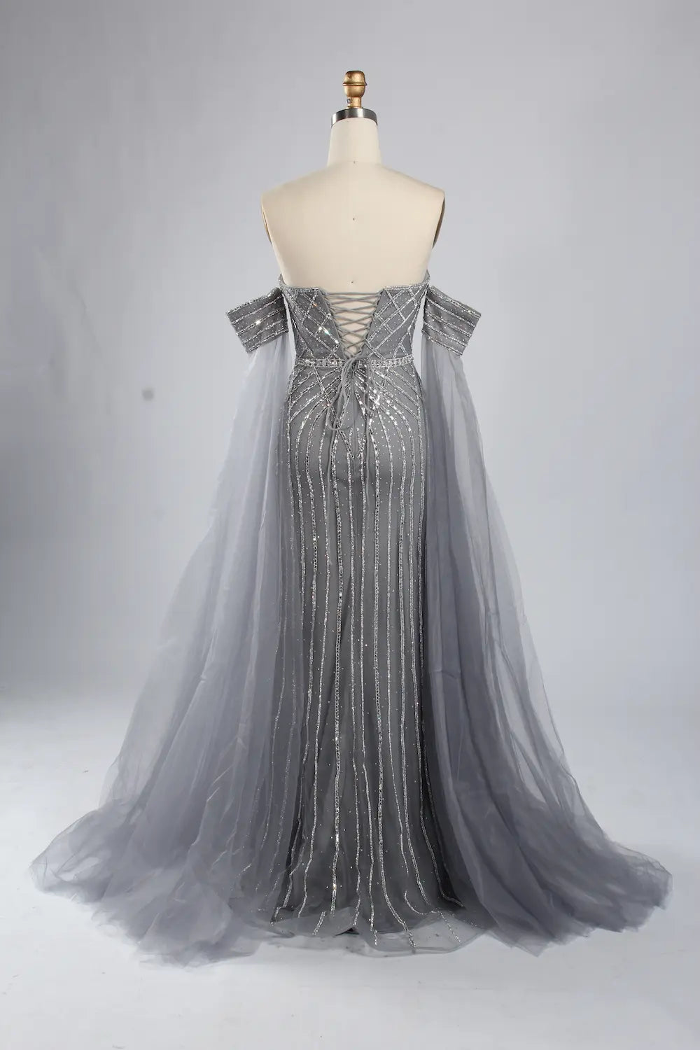 Beaded Floral A-Line Mother of the Bride Dress KS051