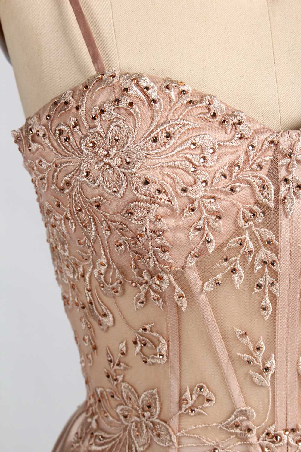 Luxe Wholesale Satin Prom Dress with Embroidered 33059