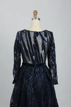 Embellished A-Line Mother of the Bride Dress with Long Sleeves MK103