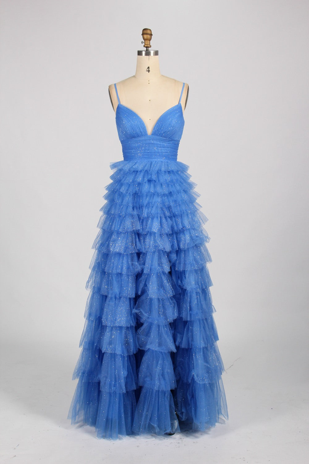 Wholesale Exquisite Ruffled Skirt Tulle Prom Dress 33061