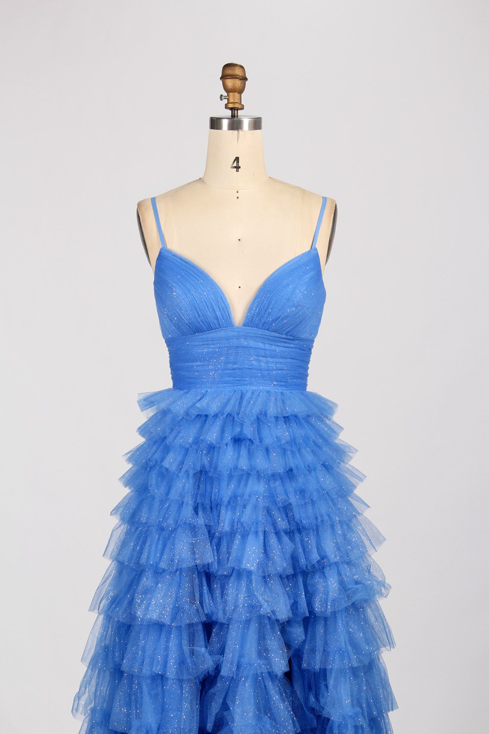 Wholesale Exquisite Ruffled Skirt Tulle Prom Dress 33061