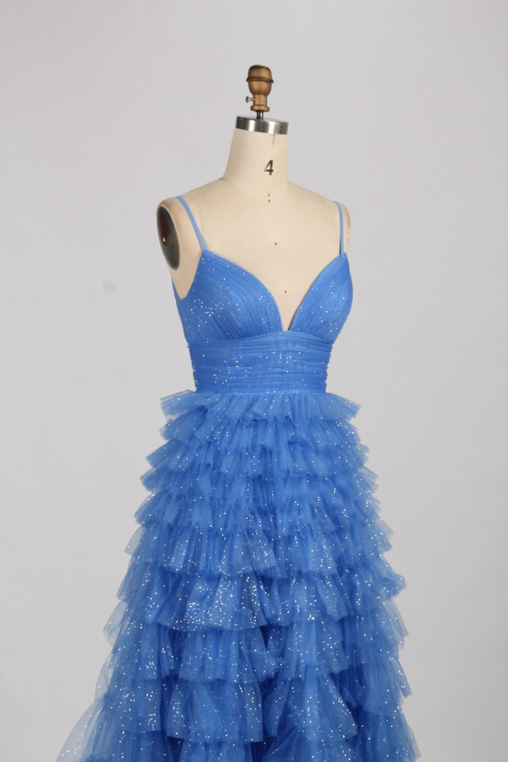 Wholesale Exquisite Ruffled Skirt Tulle Prom Dress 33061