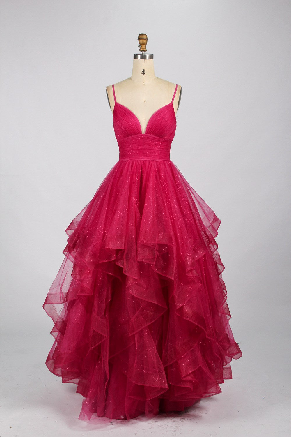 Wholesale Elegant Ruffled Skirt Prom Dress 33062