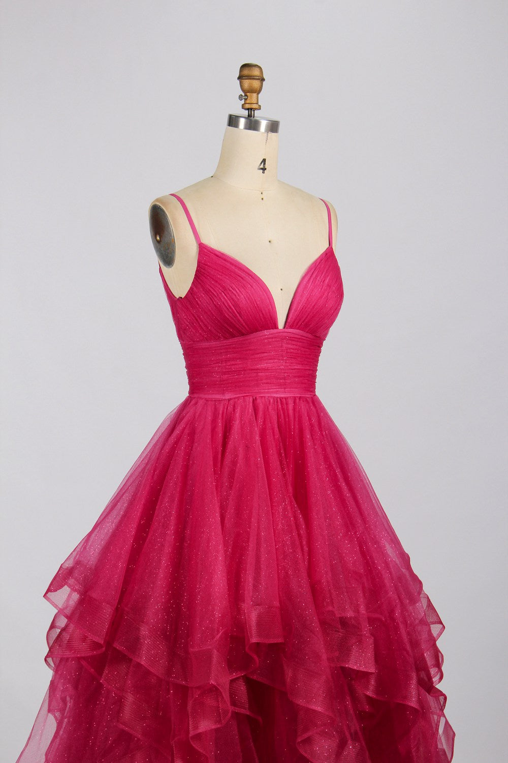 Wholesale Elegant Ruffled Skirt Prom Dress 33062