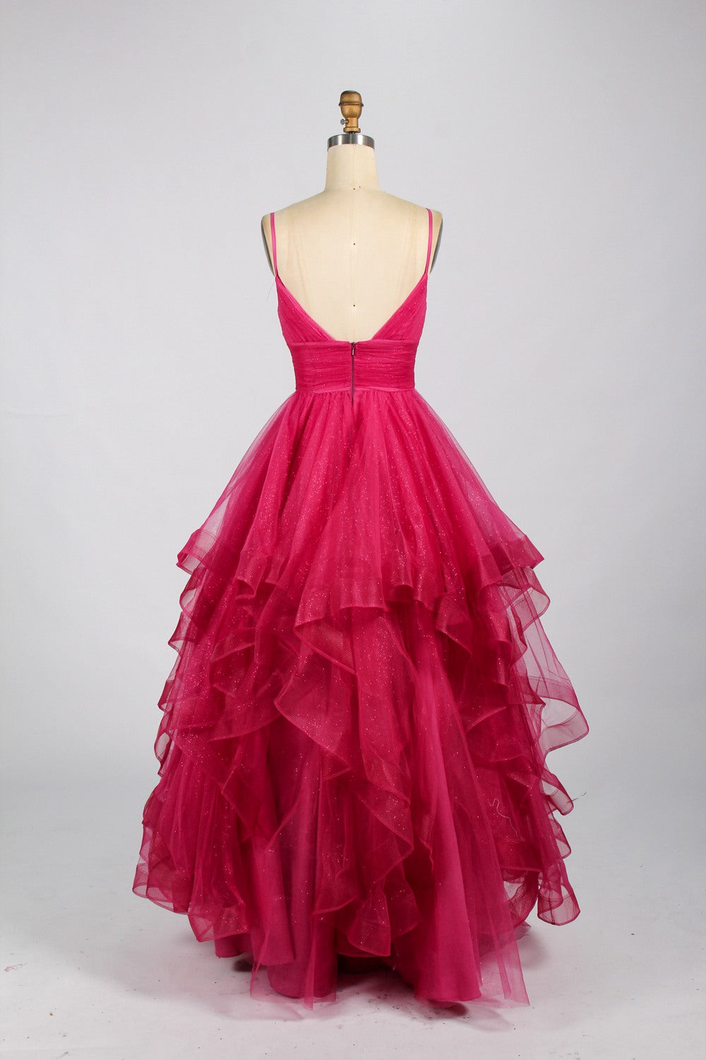 Wholesale Elegant Ruffled Skirt Prom Dress 33062