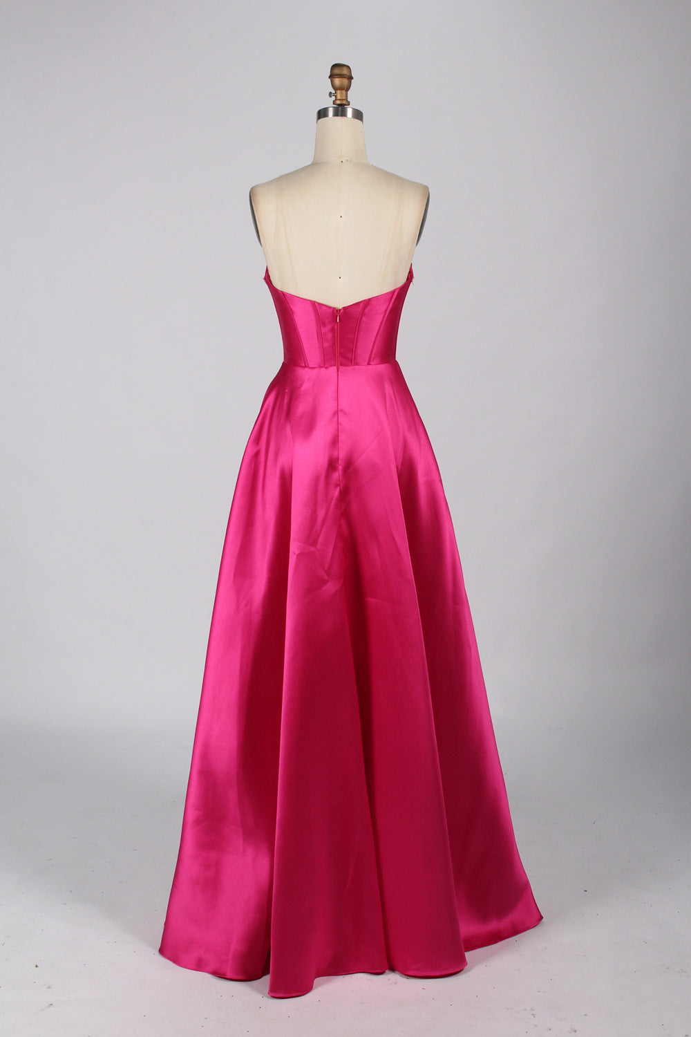 Elegant Simple Prom Gown with Detachable Balloon Sleeves – Majestic Ball Gown Style 33060