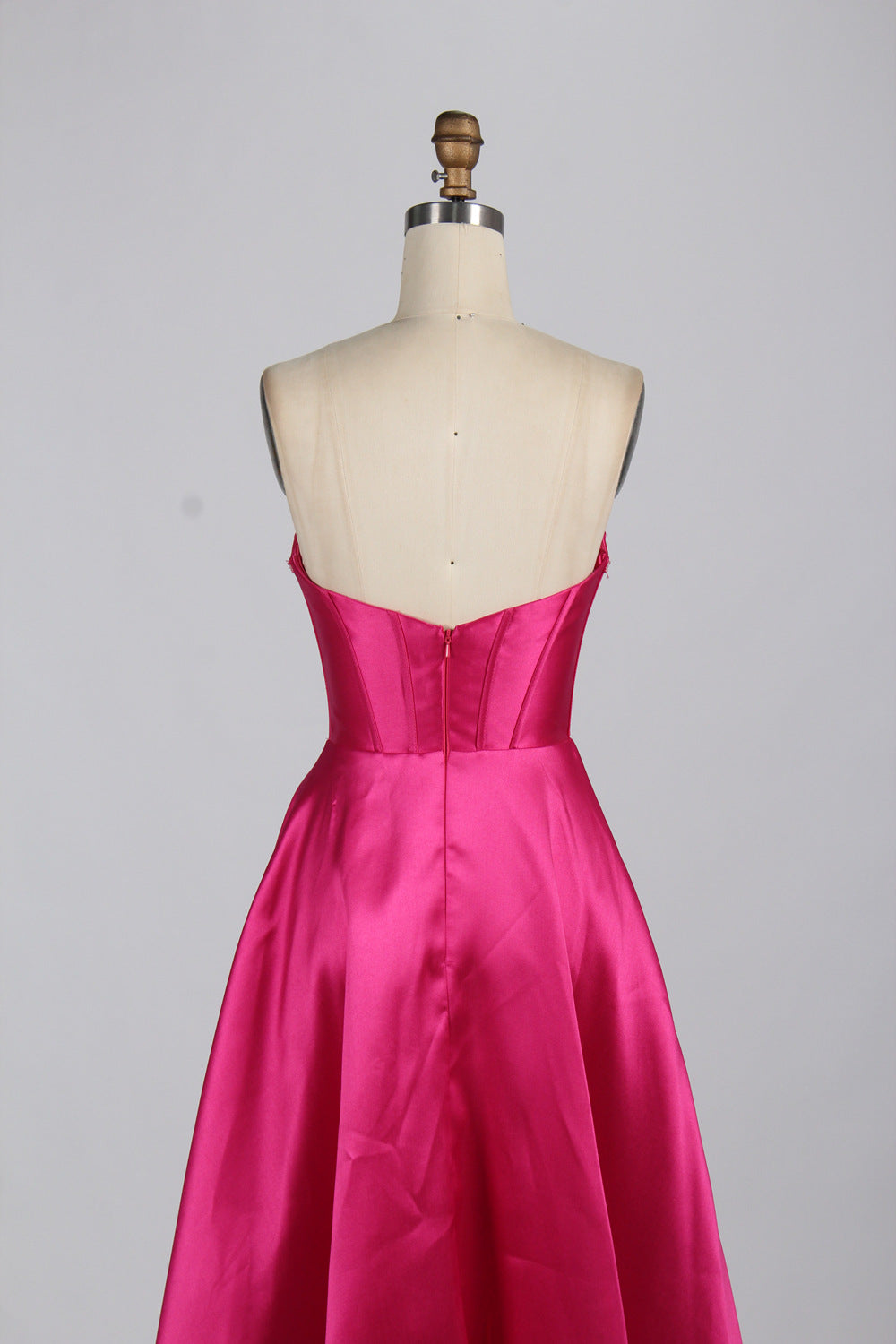 Elegant Simple Prom Gown with Detachable Balloon Sleeves – Majestic Ball Gown Style 33060