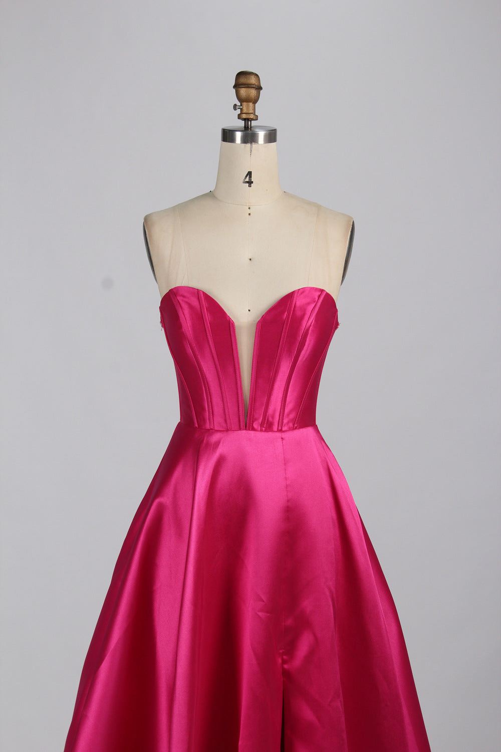 Elegant Simple Prom Gown with Detachable Balloon Sleeves – Majestic Ball Gown Style 33060