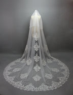Delicate Lace Veil - Enhance Your Bridal Beauty T051