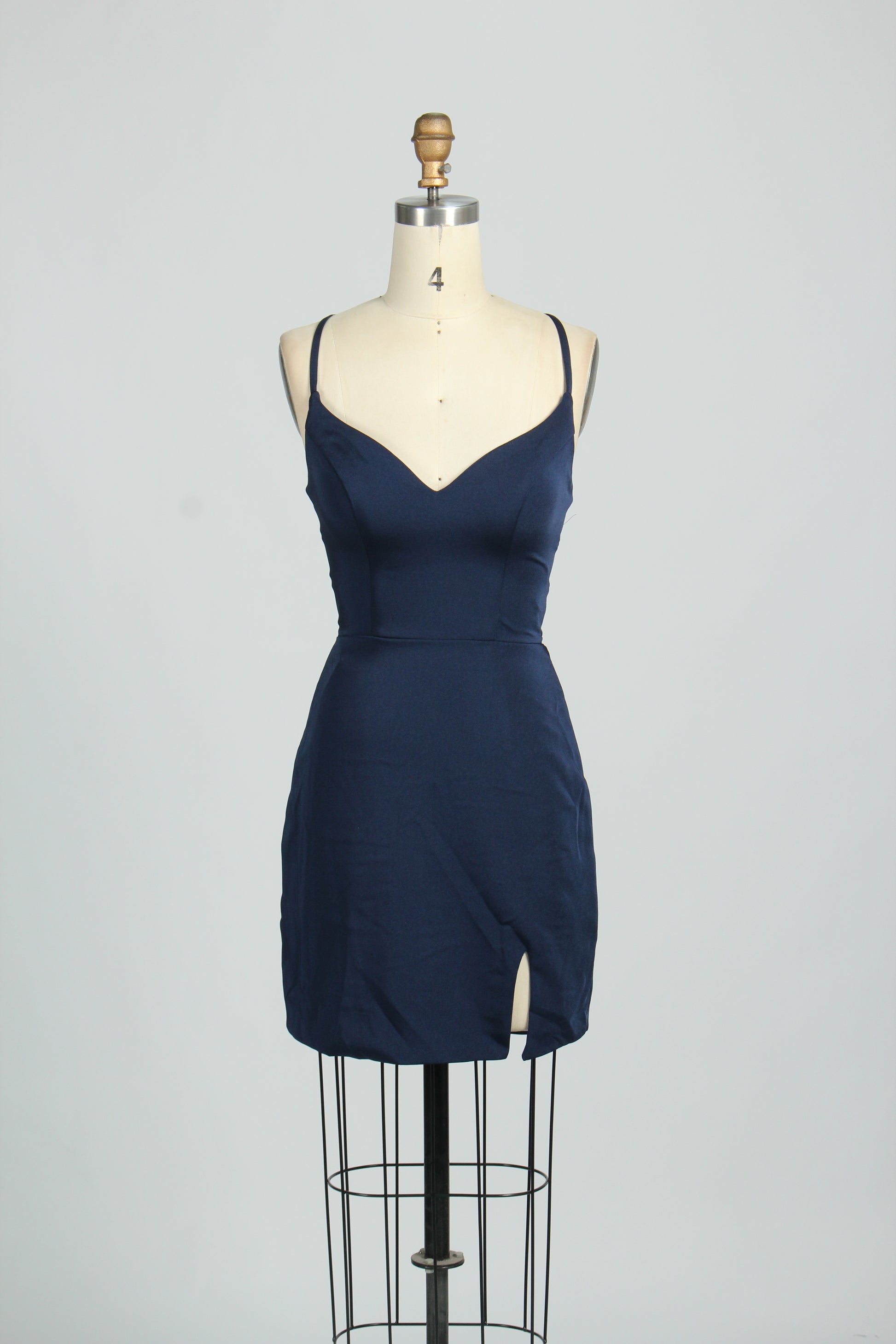 Manufacturer Satin Strappy Back Cocktail Dress QT011S