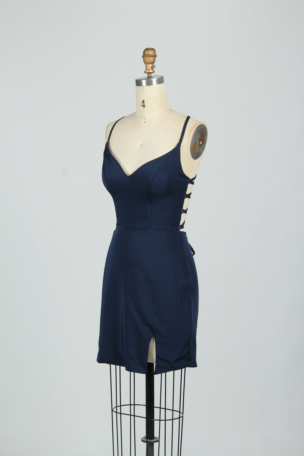 Manufacturer Satin Strappy Back Cocktail Dress QT011S