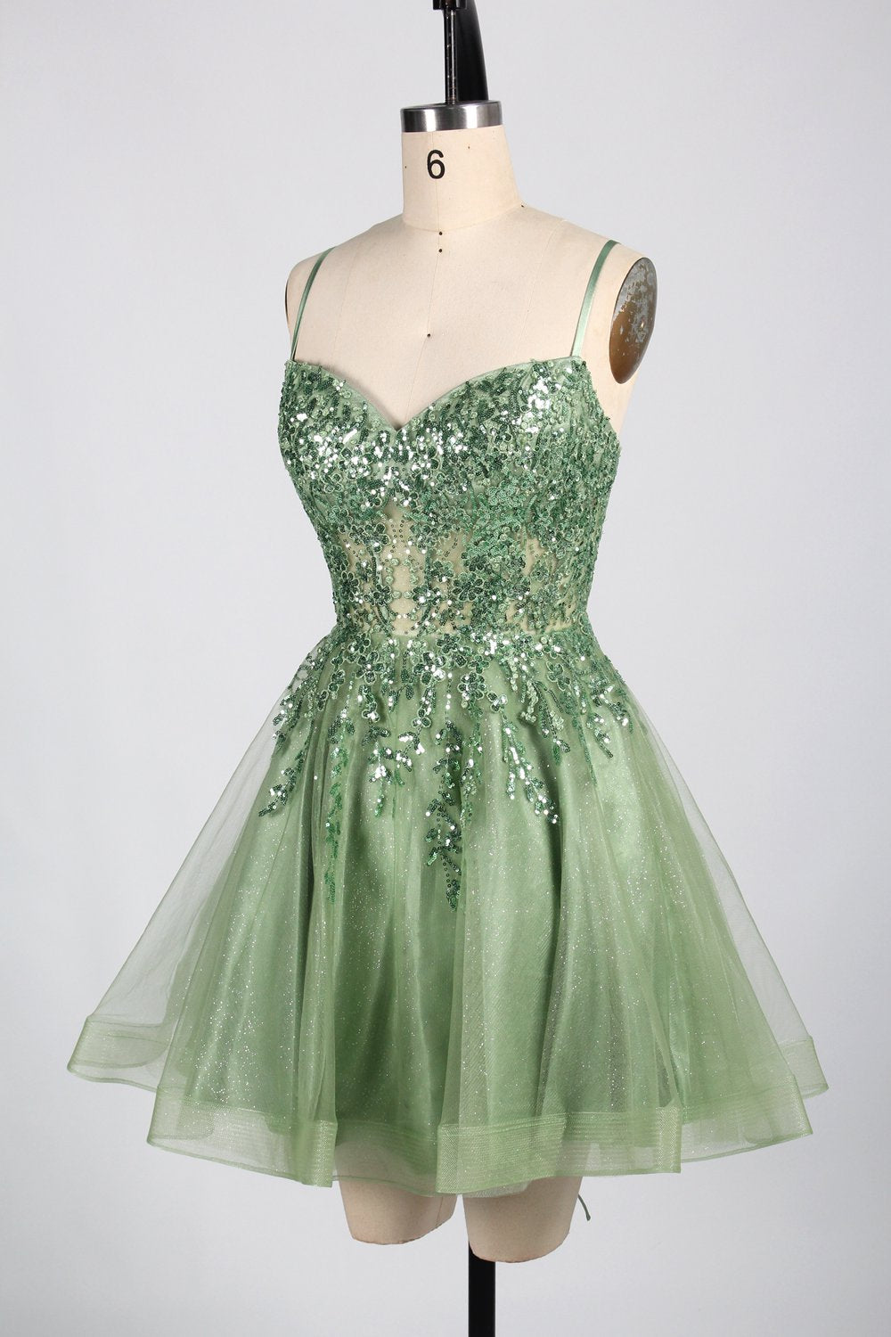 Sparkling Short Sequin Prom Dress - Dazzling and Chic Wholesale Collection 32933