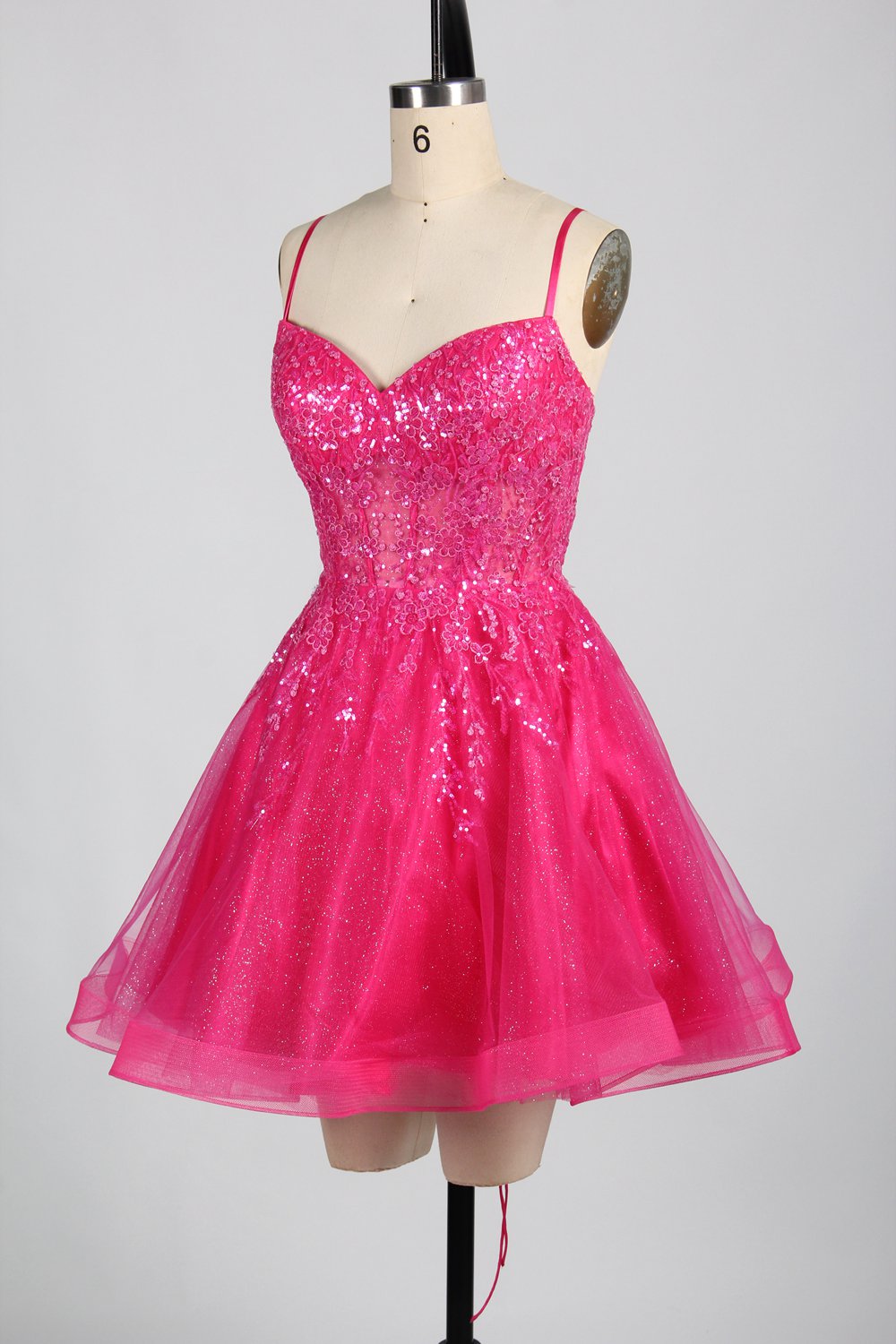 Sparkling Short Sequin Prom Dress - Dazzling and Chic Wholesale Collection 32933