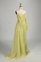 Floral Lace One Shoulder Mermaid Mother of the Bride Dress MC148