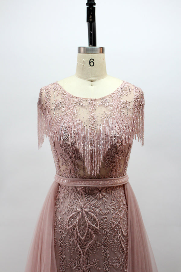 Wholesale Mother of the Bride Dresses with Shoulder Fringe MK024