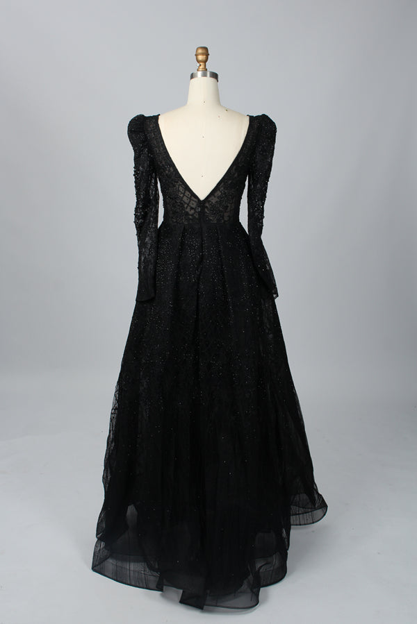 Wholesale Plus Size Long Sleeve Evening Gowns for Mothers MK033