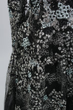 Supplier Plunging Floral Embroidered Mother of the Bride Dress MK060